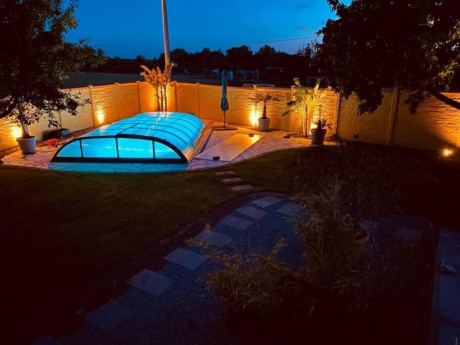 Pool, Sauna Und Blick Ins Gruene Wittenberg Esterno foto