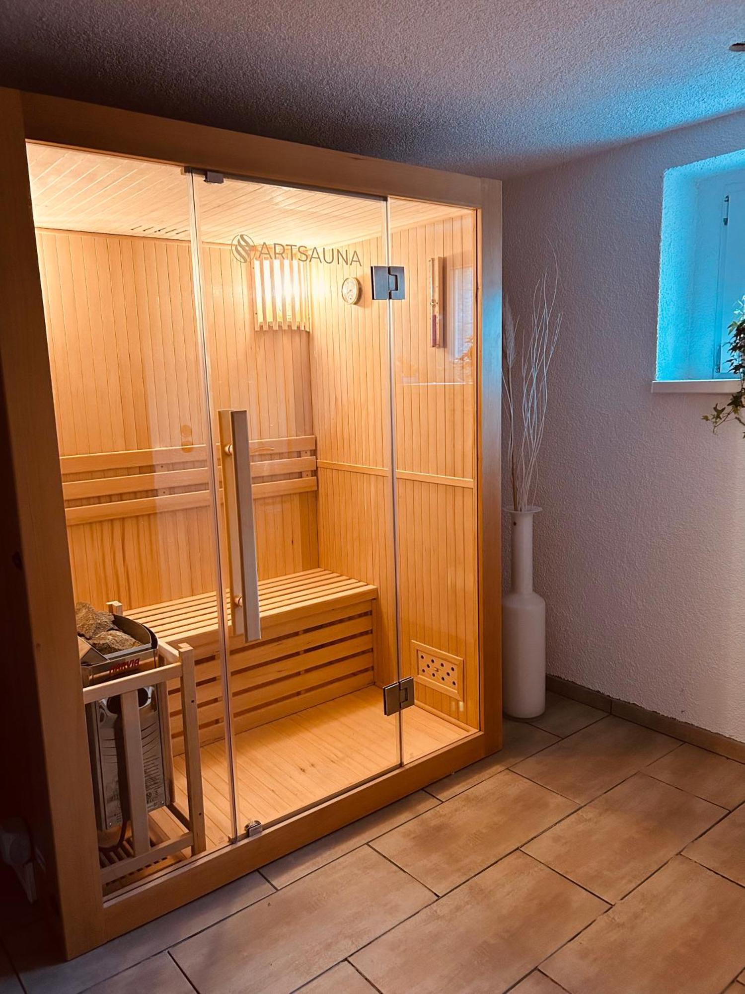 Pool, Sauna Und Blick Ins Gruene Wittenberg Esterno foto